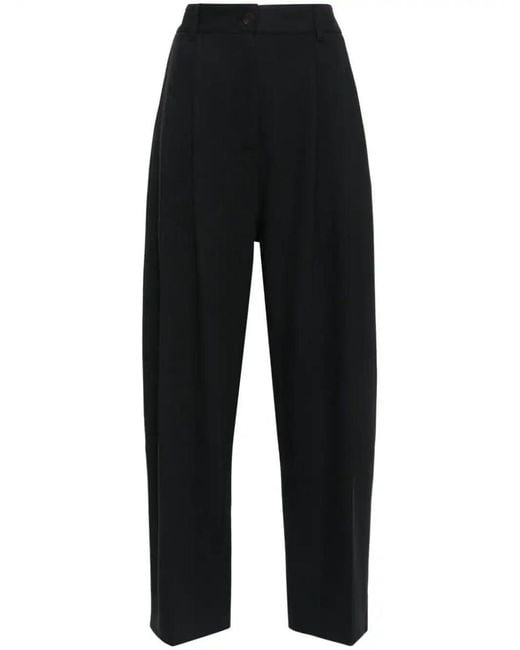 Studio Nicholson Black Double Pleat Front Pant