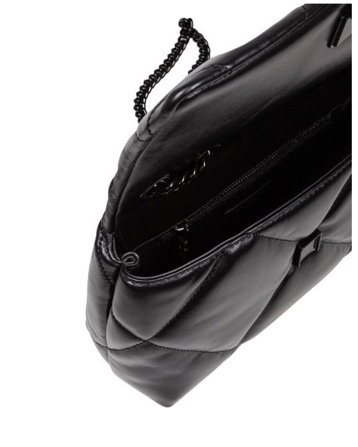 Tory Burch Black Quilted Leather Shoulder Bag
