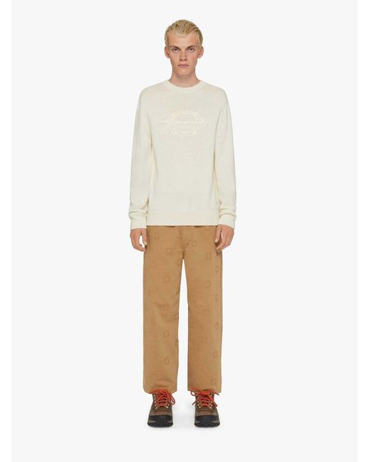 Givenchy White Wool Knitted Jersey for men