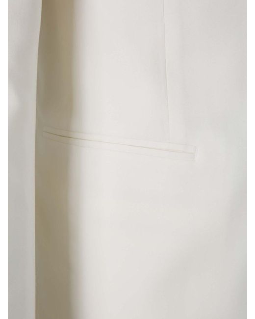 Lardini White Plain Wool Suit for men