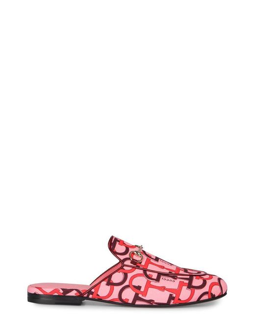 Gucci Pink Fabric Slippers
