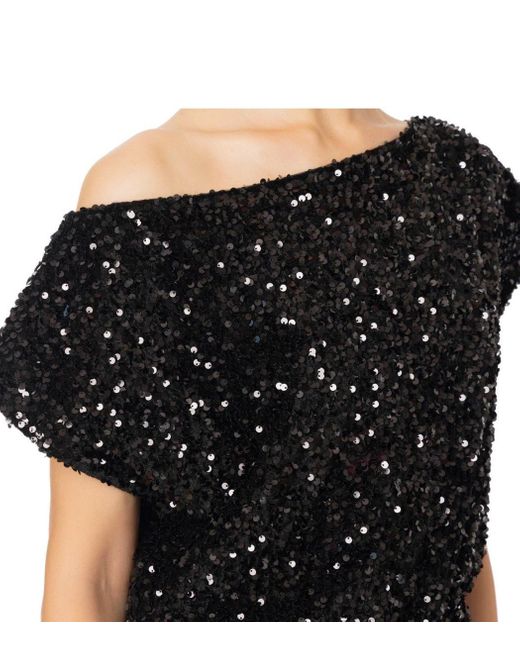 Elisabetta Franchi Black Jumpsuit With Sequins