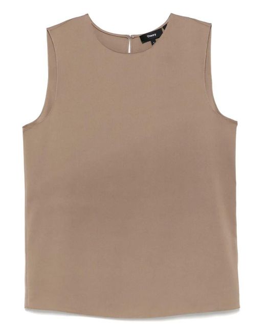 Theory Brown Shell Top