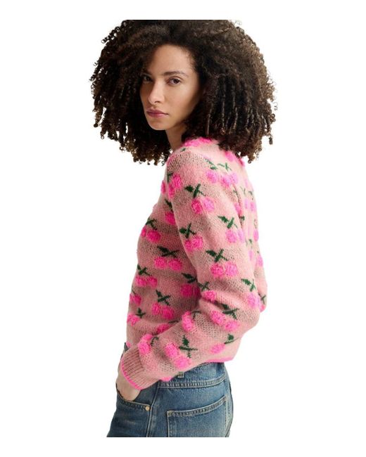 Essentiel Antwerp Pink Hiroyal Crewneck Jumper