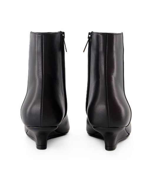Totême  Black Sharp Ankle Boots