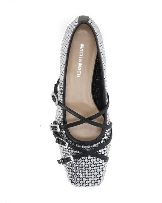 Mach & Mach Gray Flat Shoes