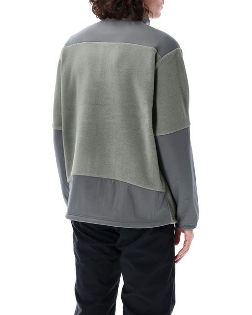 Snow Peak Gray Double Face Fleece Jacket for men