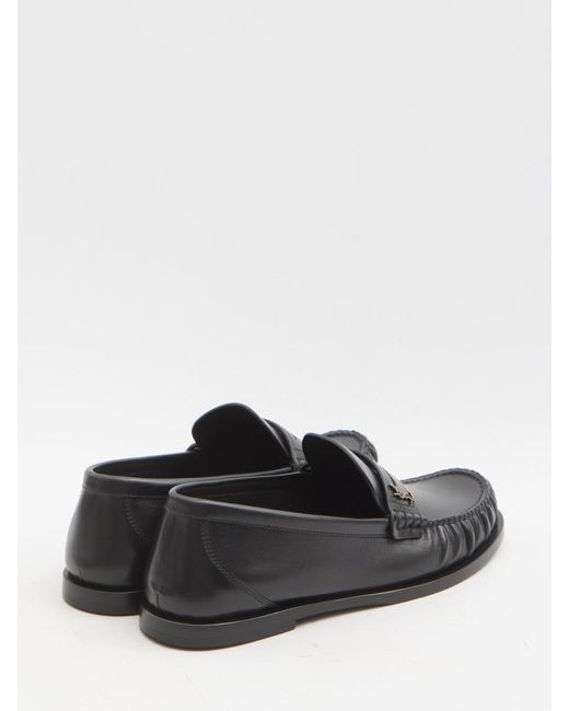 Saint Laurent White Cassandre Mocassins