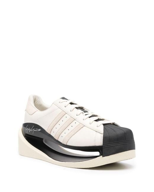 Y-3 White Y-3 Gendo Superstar for men