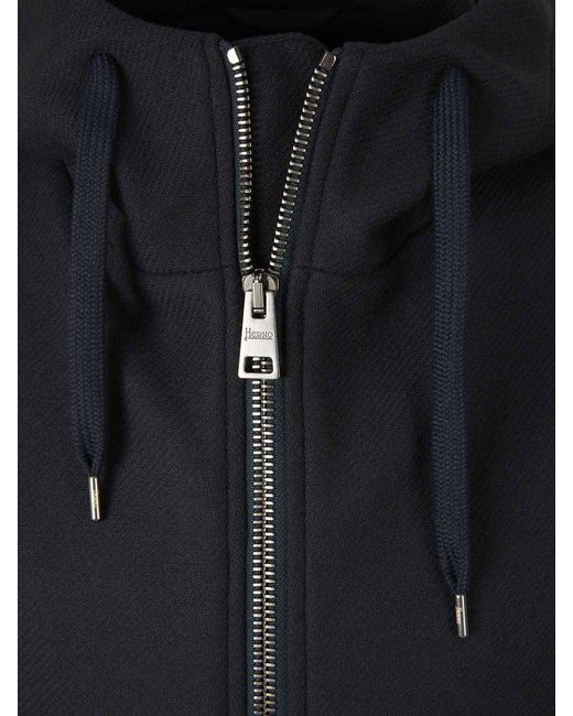 Herno Blue Wool Jacket for men