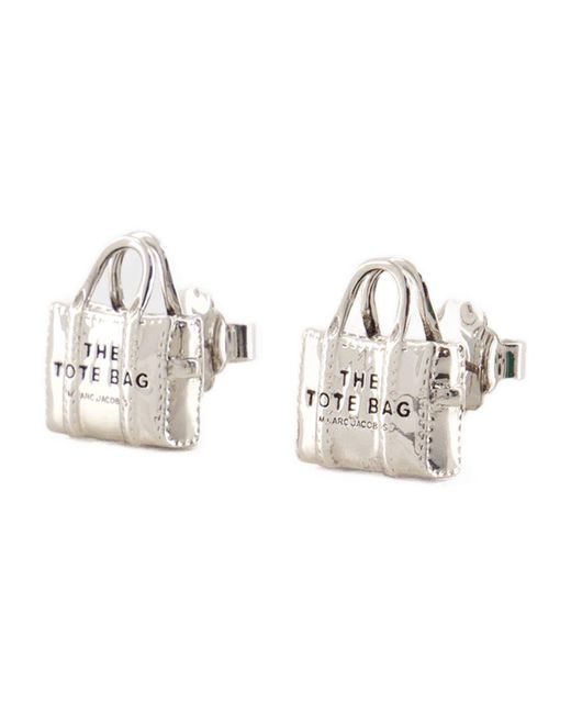 Marc Jacobs Metallic Tote Bag Earrings