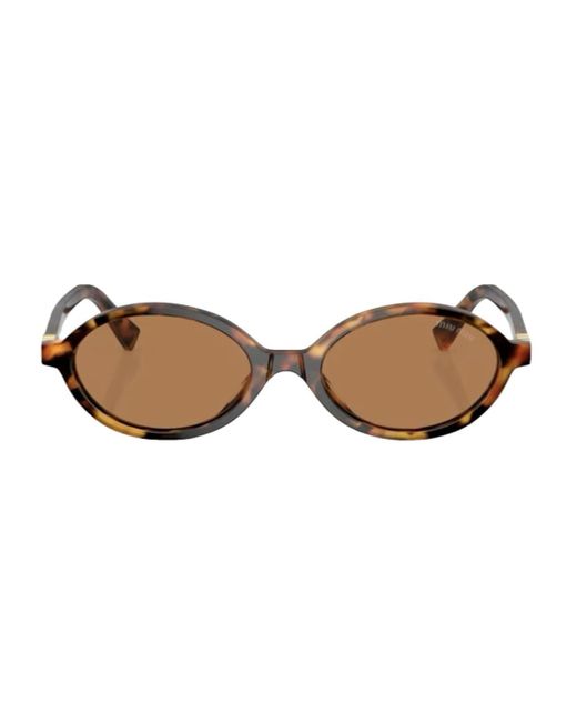 Miu Miu Brown 0Mu 04Zs Sunglasses