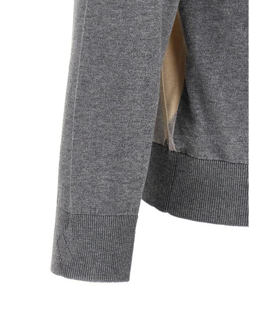 Ballantyne Gray 'Argyle' Sweater for men