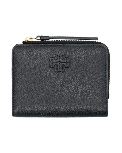 Tory Burch Black Mcgraw Bi-Fold Wallet