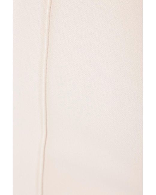 Elisabetta Franchi White Butter Flared Trouser With Logo