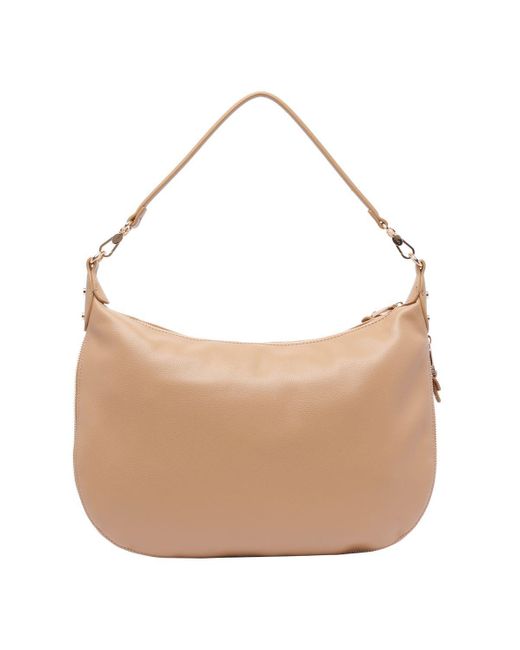 Liu Jo Brown Faux Leather Shoulder Bag With Strap