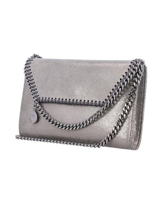 Stella McCartney Gray Falabella Wallet Crossbody Bag