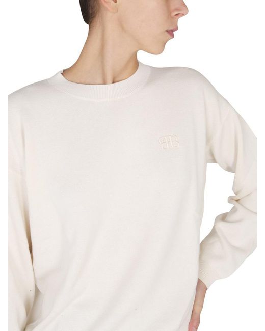 Ballantyne White Shirt With Embroidered Logo