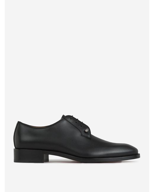 Christian Louboutin Black Chambeliss Leather Shoes for men