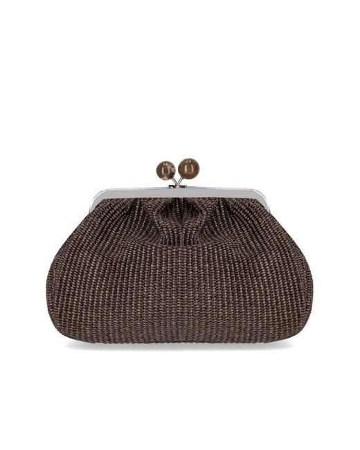 Weekend by Maxmara Brown Pasticcino Fortuna Medium Dark Clutch Bag