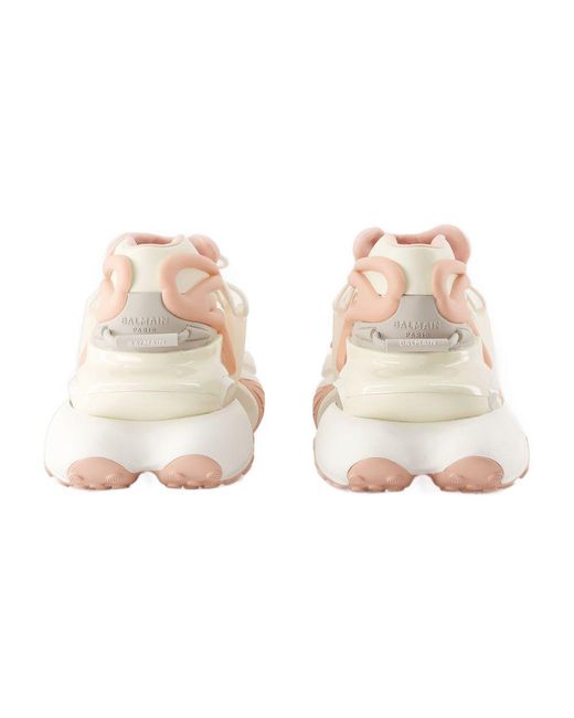 Balmain Pink Unicorn Low Sneakers