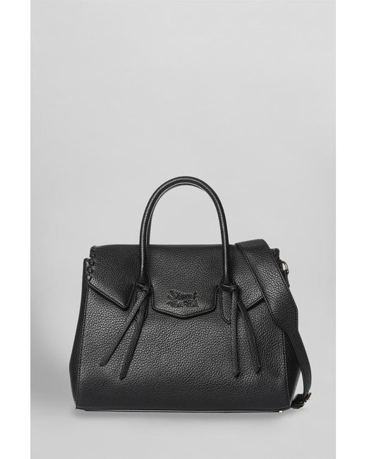 Secret Pon-pon Black Laya Medium Tote