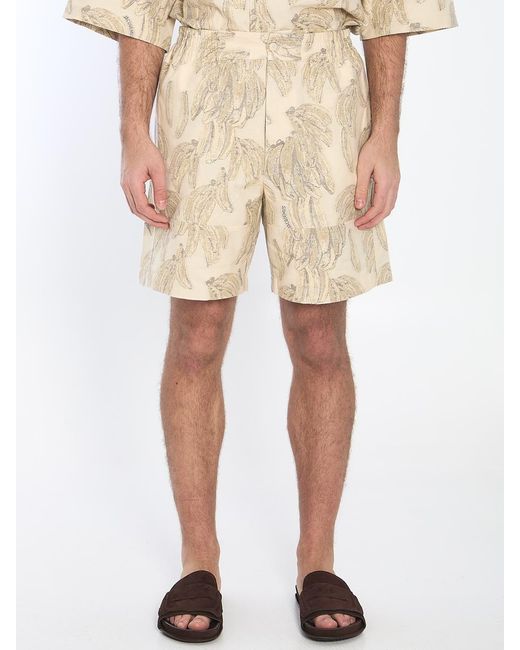 Jacquemus Natural Aloe Bermuda Shorts for men