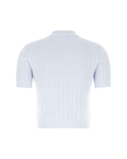 Balmain White Buttoned Crewneck Cardigan