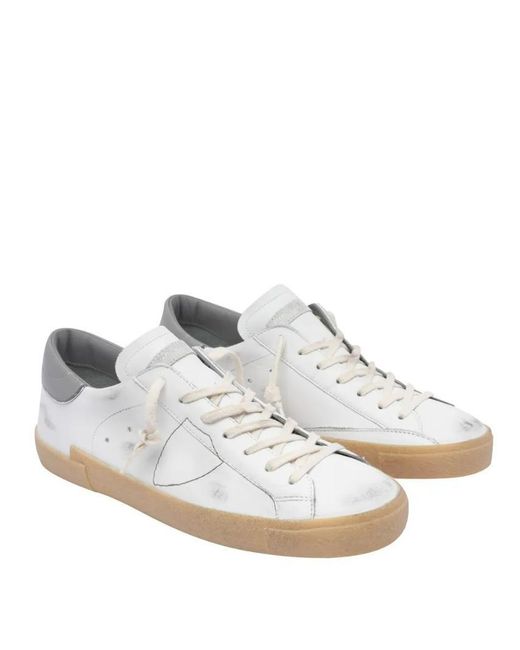 Philippe Model White Sneakers for men