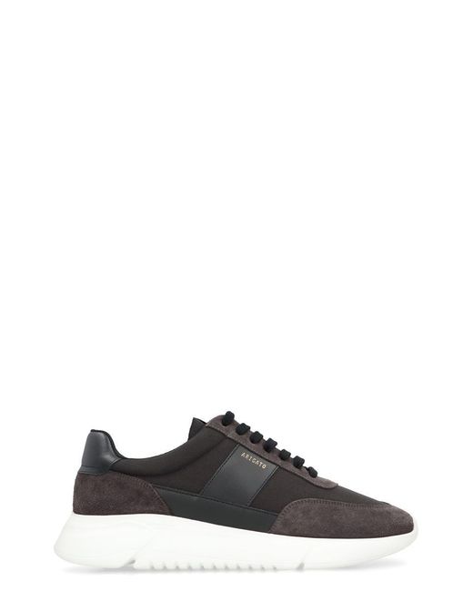 Axel Arigato Black Genesis Vintage Runner Leather And Fabric Low-Top Sneakers for men