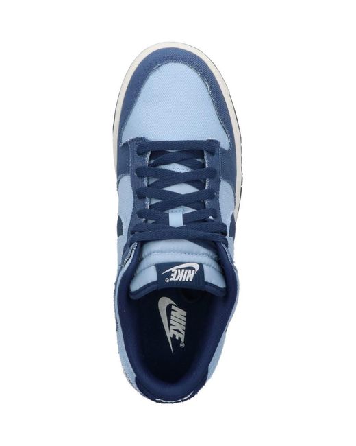 Nike Blue Dunk Low Retro Sneakers for men