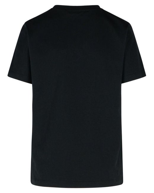 MSGM Black T-Shirts And Polos