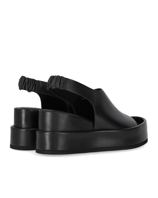 Strategia Black Wedge Sandal
