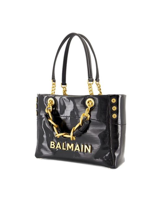 Balmain Black 1945 Soft Small Shopper Bag