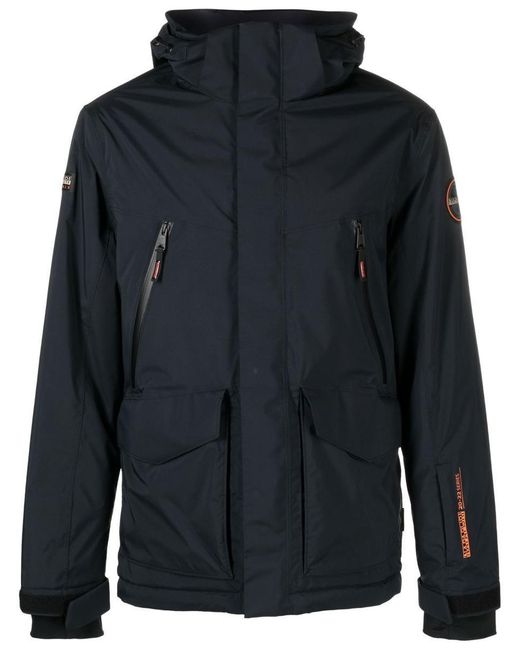 Napapijri Blue Zeroth Hooded Jacket for men