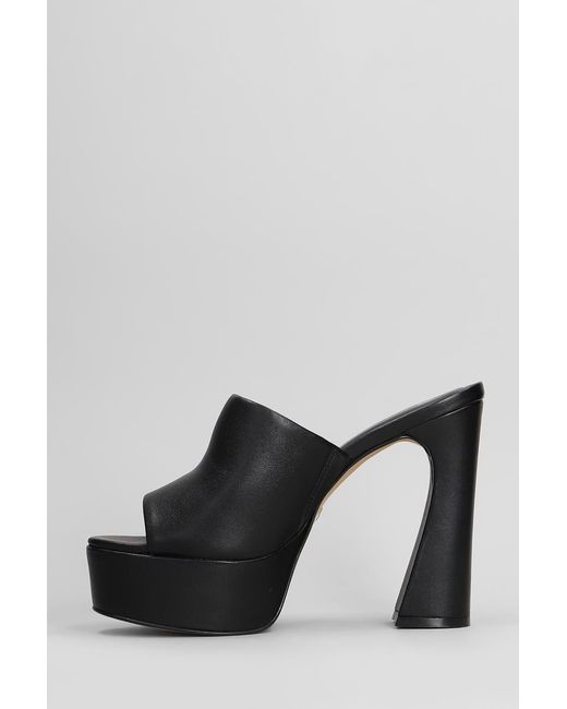 Carrano Black Slipper-Mule