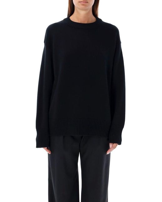 Rhea Costa Black Heavy Crewneck Sweater