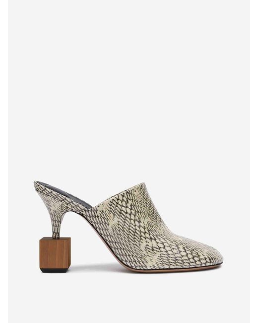 Jacquemus White Bisou Heel Mules