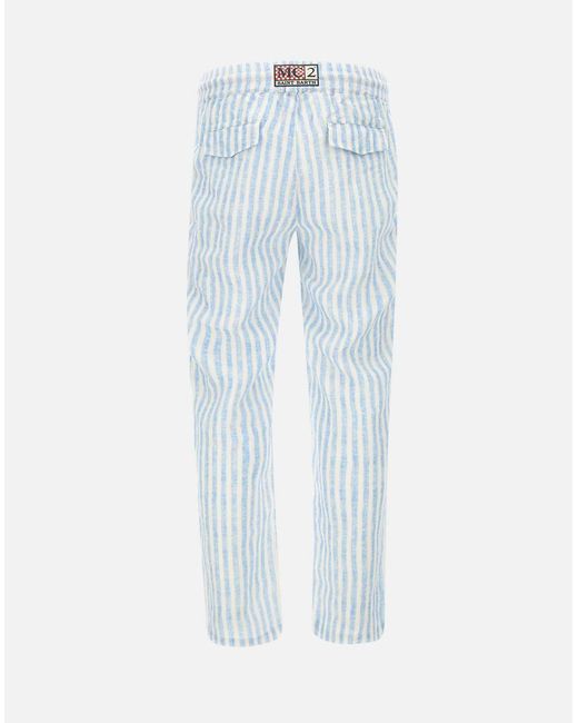 Mc2 Saint Barth Blue Trousers for men