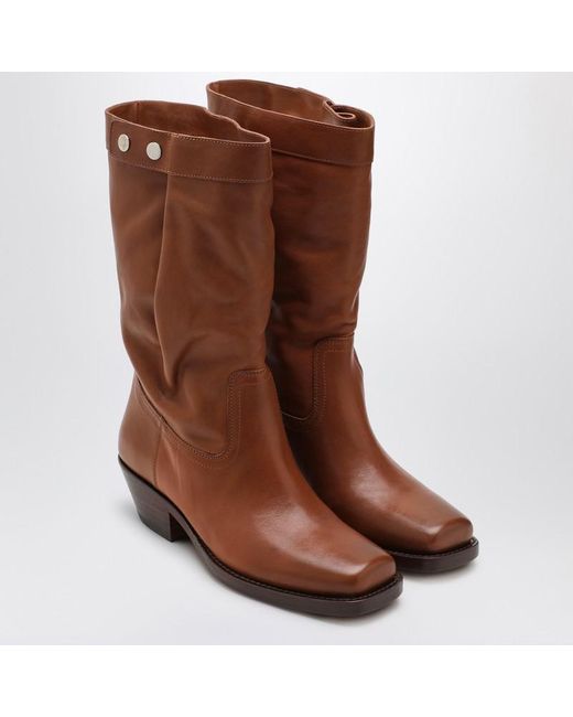 Isabel Marant Brown Ademe Havana Biker Boot