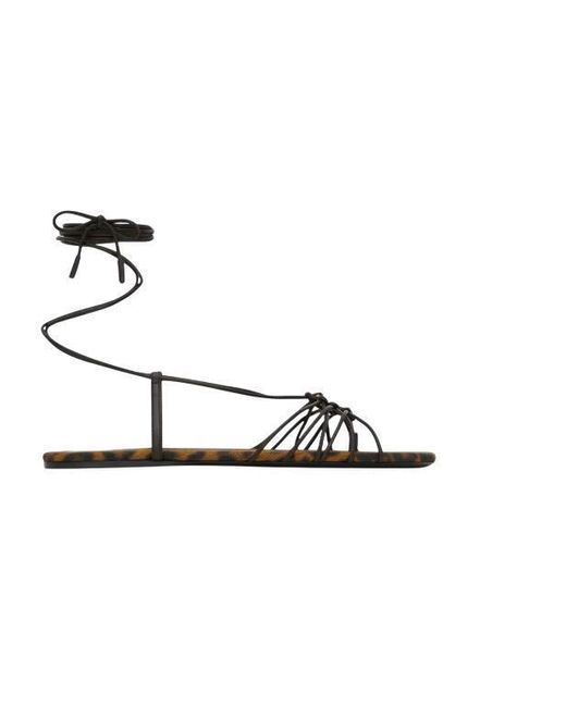Saint Laurent Black Flat Shoes
