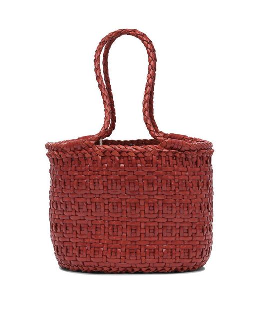 Dragon Diffusion Red Java Bag Mini Double Jump Basket 17X14X15 Cm