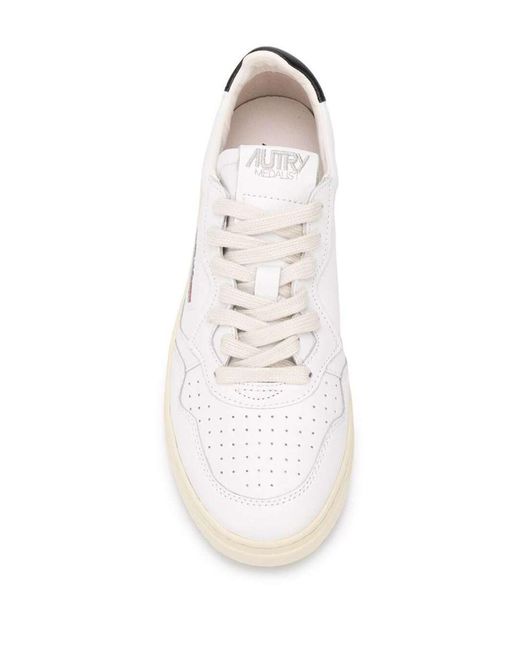 Autry Natural 'Medalist Low' Sneakers With Contrasting Heel Tab for men