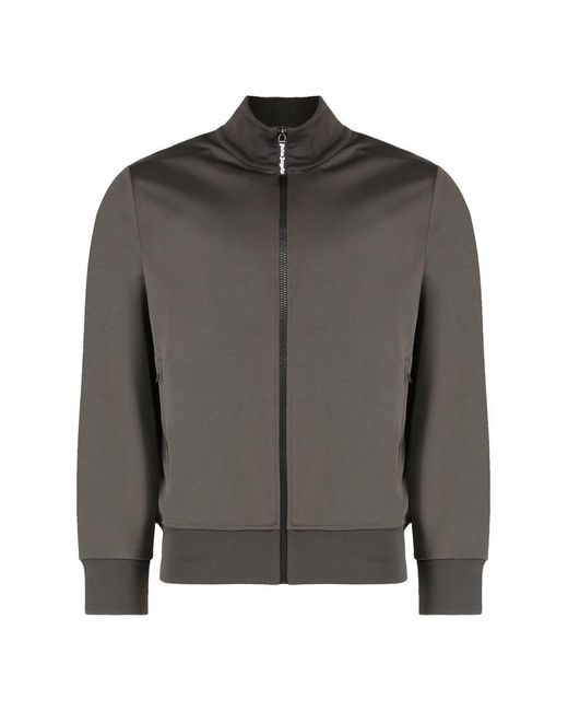 Palm Angels Black Techno Fabric Zipped for men
