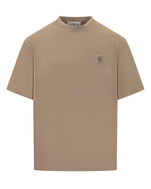 Stone Island Natural T-Shirt for men