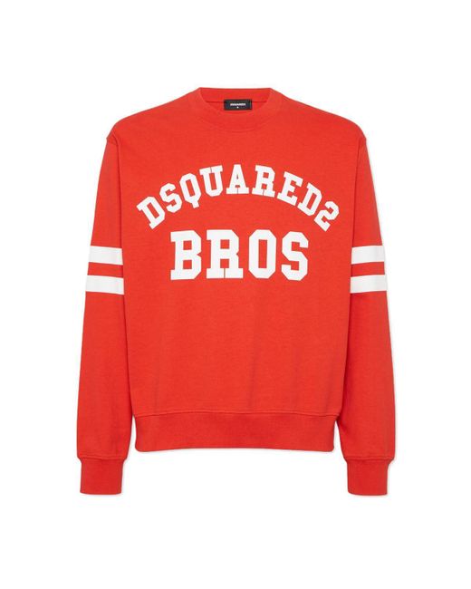 DSquared² Red Football Fit Tee for men