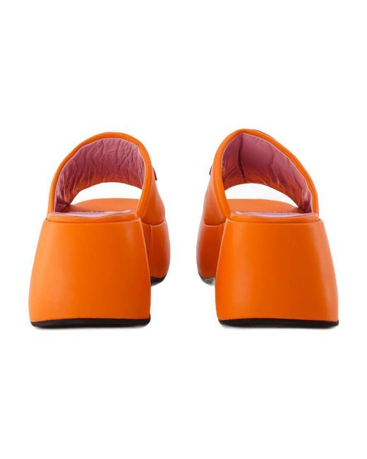 【関税込み】Flower Sandals - Carel - Leather - Orange CAREL PARIS Flower Sandals in Orange | Lyst