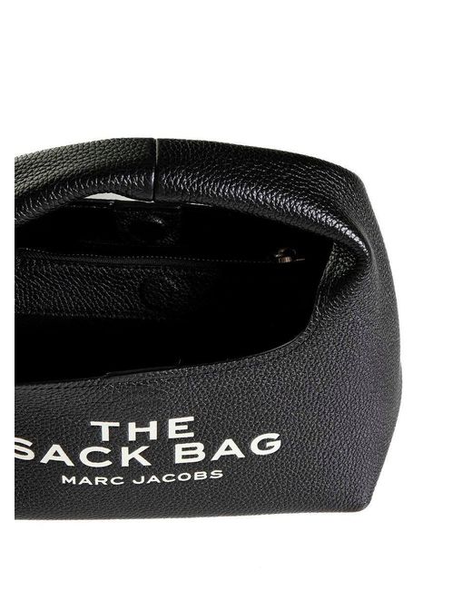 Marc Jacobs Black 'The Mini Sack' Handbag With Logo