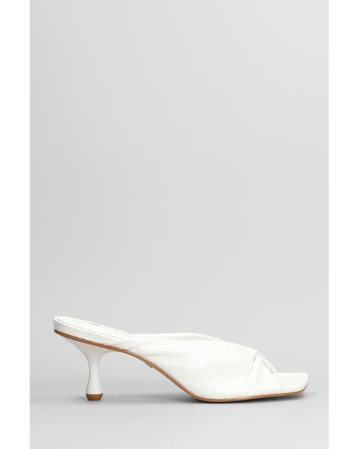 Carrano White Slipper-Mule