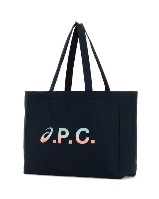 A.P.C. Black Fabric X Asics Diane Shopping Bag for men